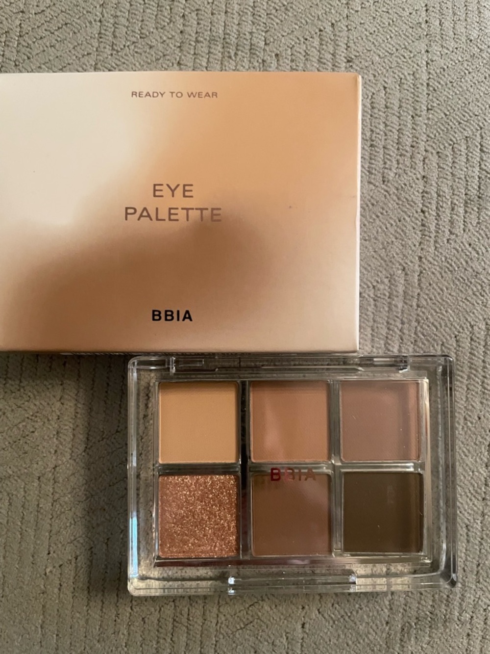 Bbia Warm Nude Eye Palette – 6-Color Neutral Eyeshadows #7 (Peachy Brown)